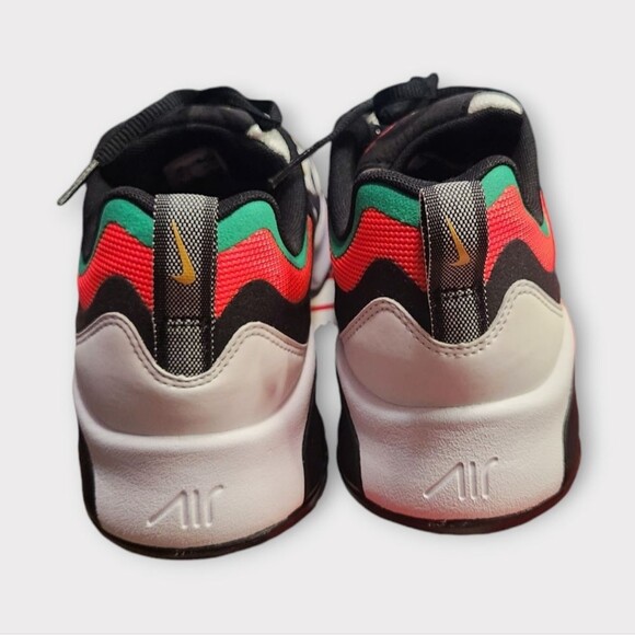 Nike Air Max 200 Unisex Sneakers in White/Black/Bright Crimson 7 - Picture 5 of 7